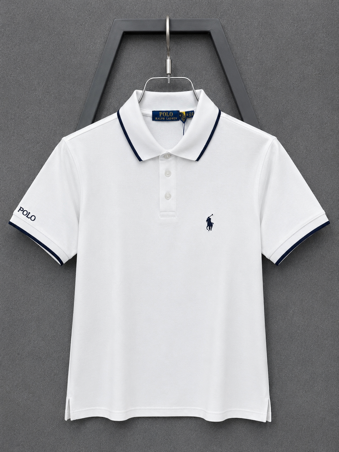 Premium Polo T-shirt RLPLT White-C417