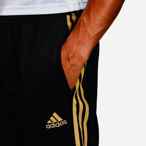 Three Stripe Full Athletic Track Pant Golden Black