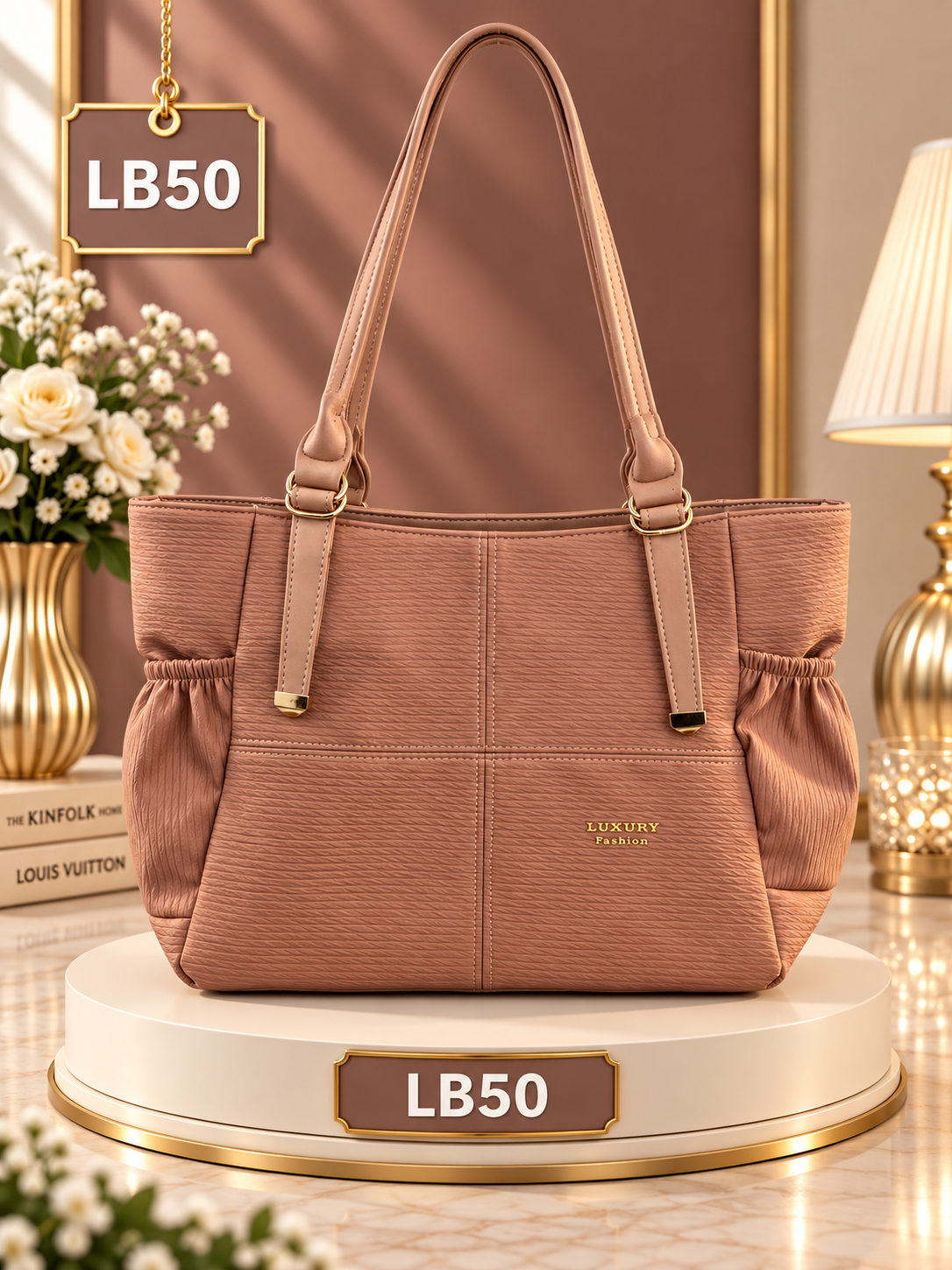 Premium Textured Tote Shoulder Bag – LB50