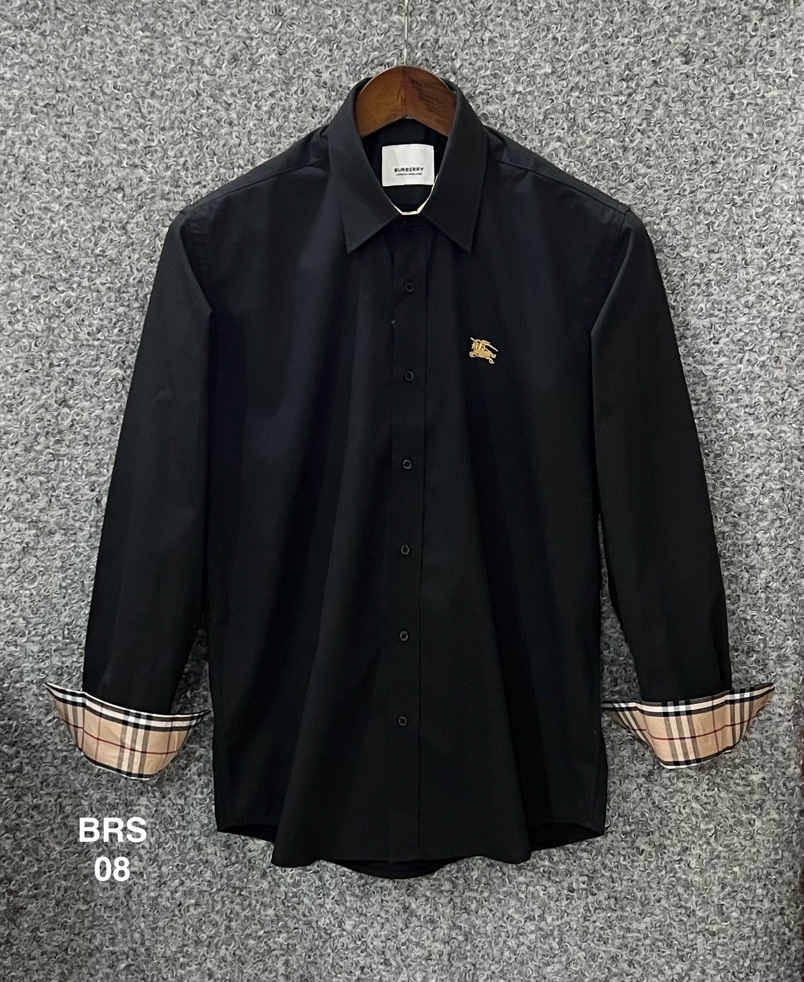 Signature Solid Shirt BRS BLack 08