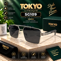 Premium Silver Square Aviator Sunglasses – SG109