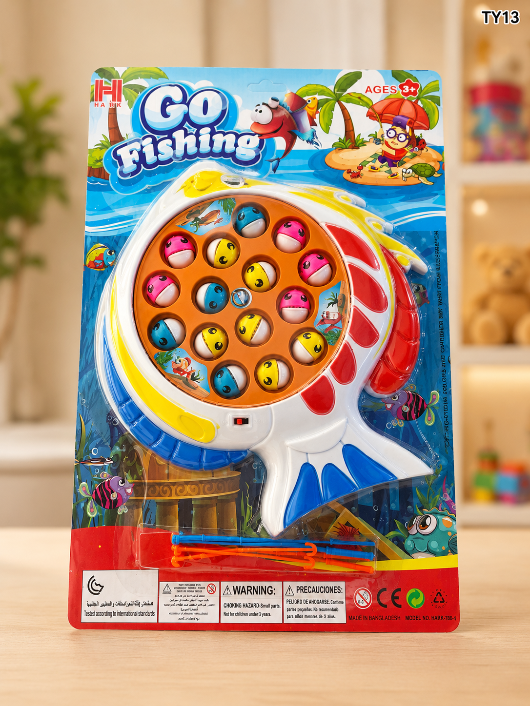 Kids Rotating Magnetic Fishing Game Toy Set-TY13