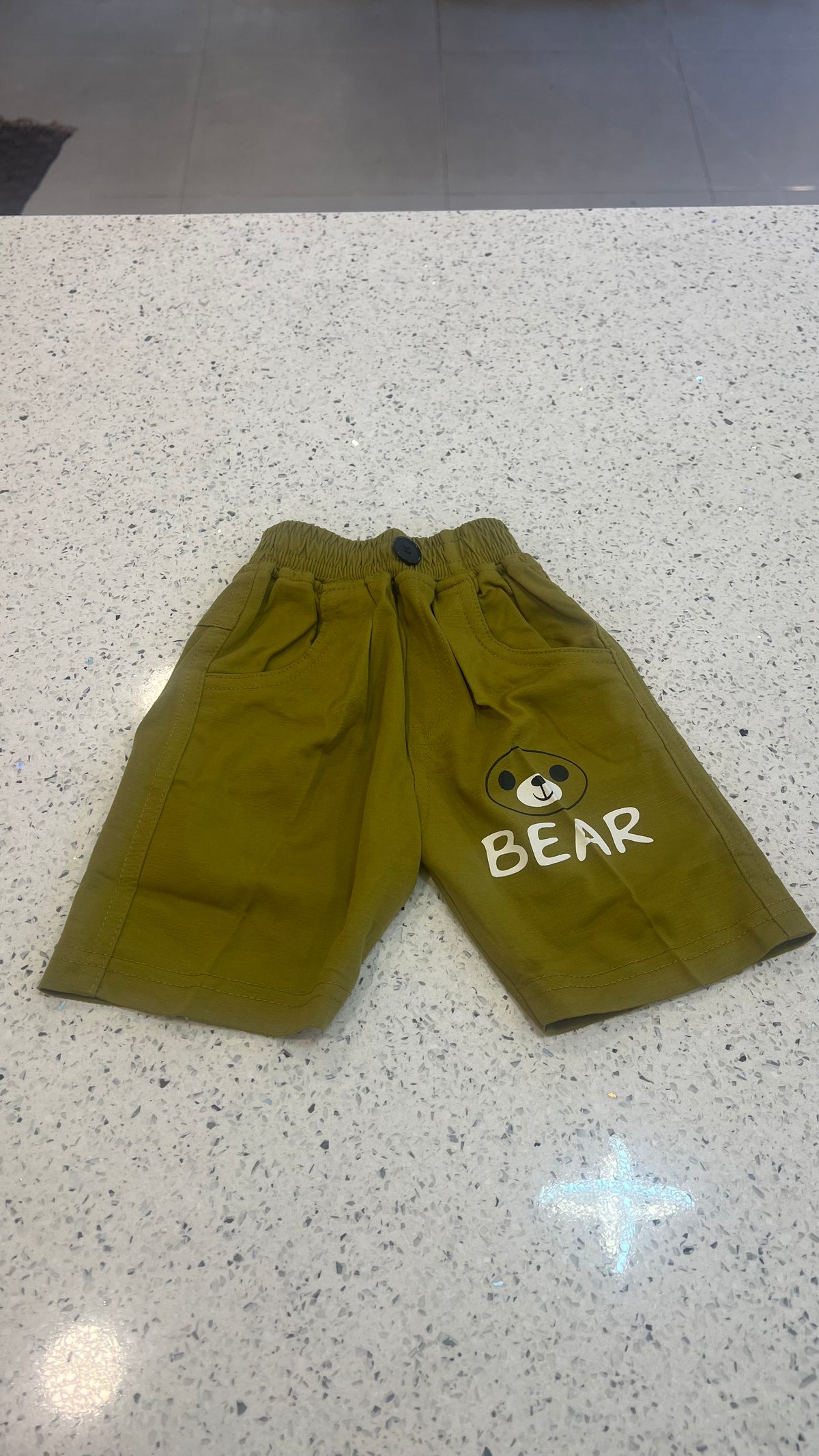 Premium Boys Bear Print T-Shirt & Shorts Set-BO280
