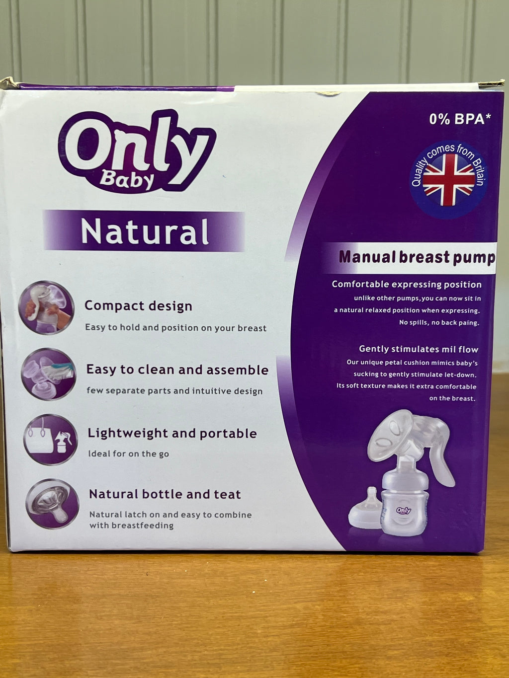 Only Baby Natural Manual Breast Pump (BPA-Free, Comfortable & Portable)