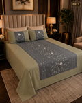Luxury Floral Embroidered Bedsheet-EB17