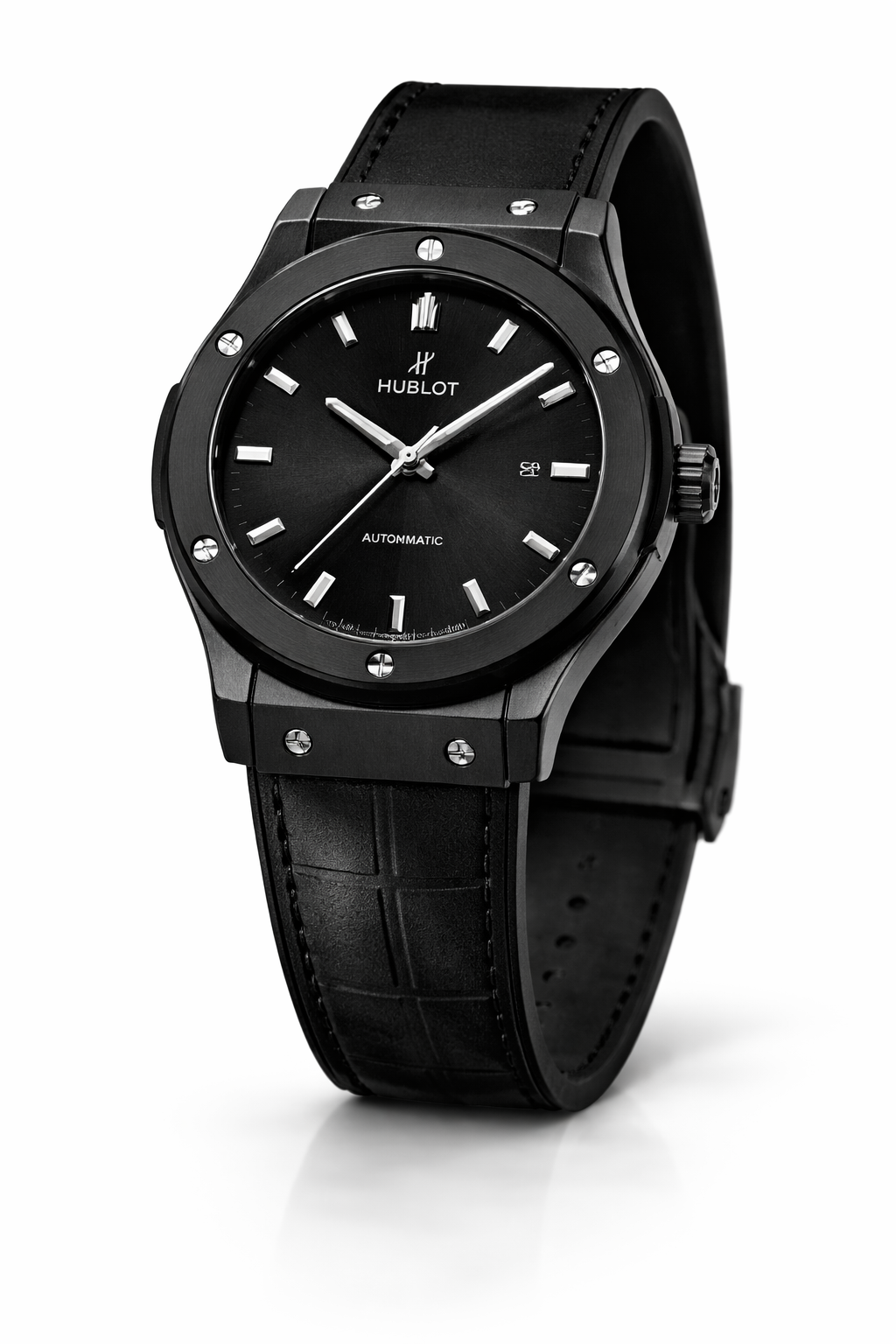 Luxury Black Automatic Wristwatch – Minimalist Sports Elegance 211
