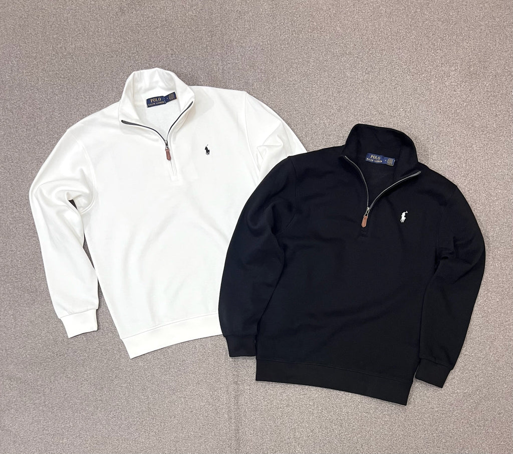 Premium Half Zip Pullover Jacket off white