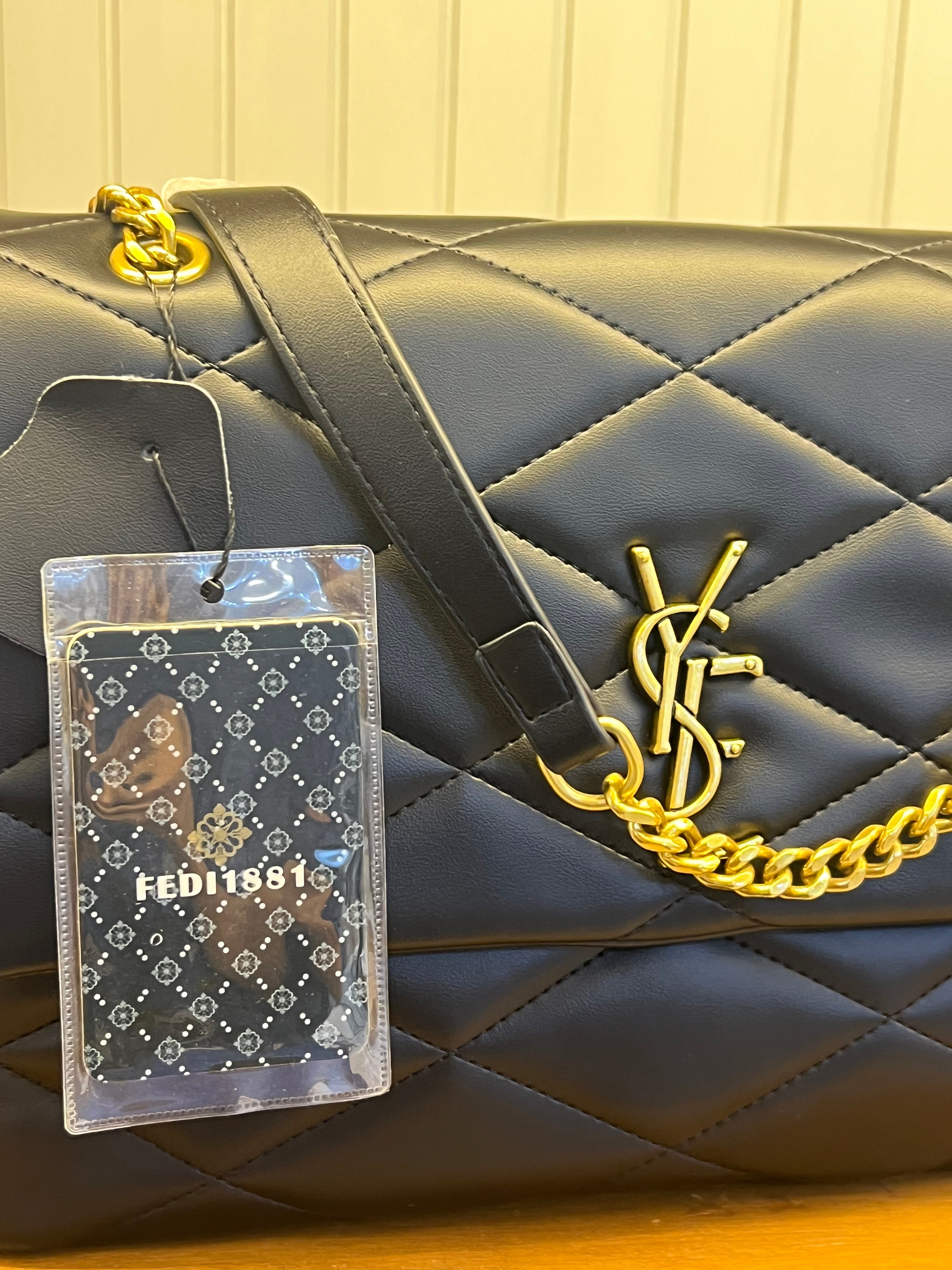 Quilted Monogram Shoulder Bag