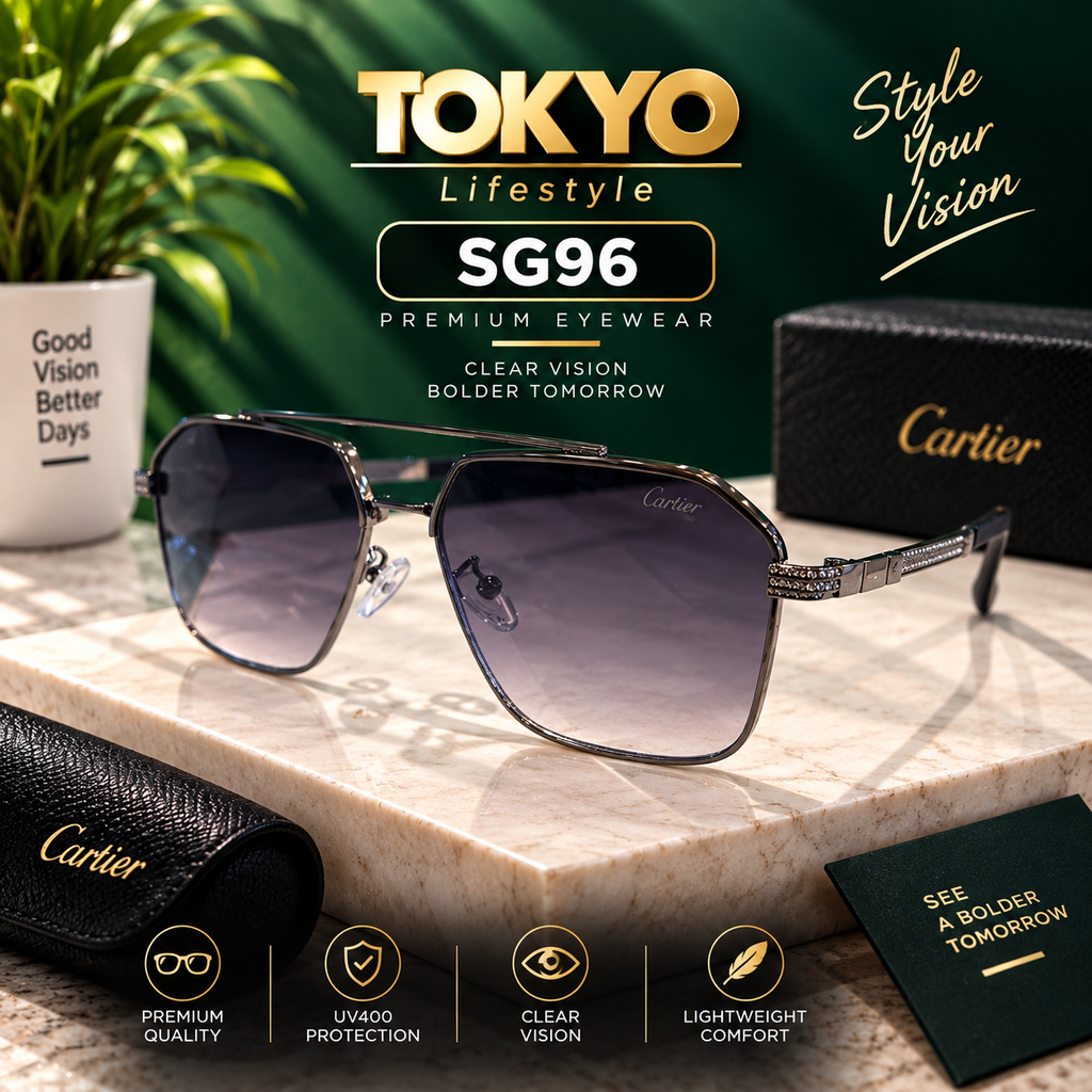 Premium Square Aviator Sunglasses – SG96