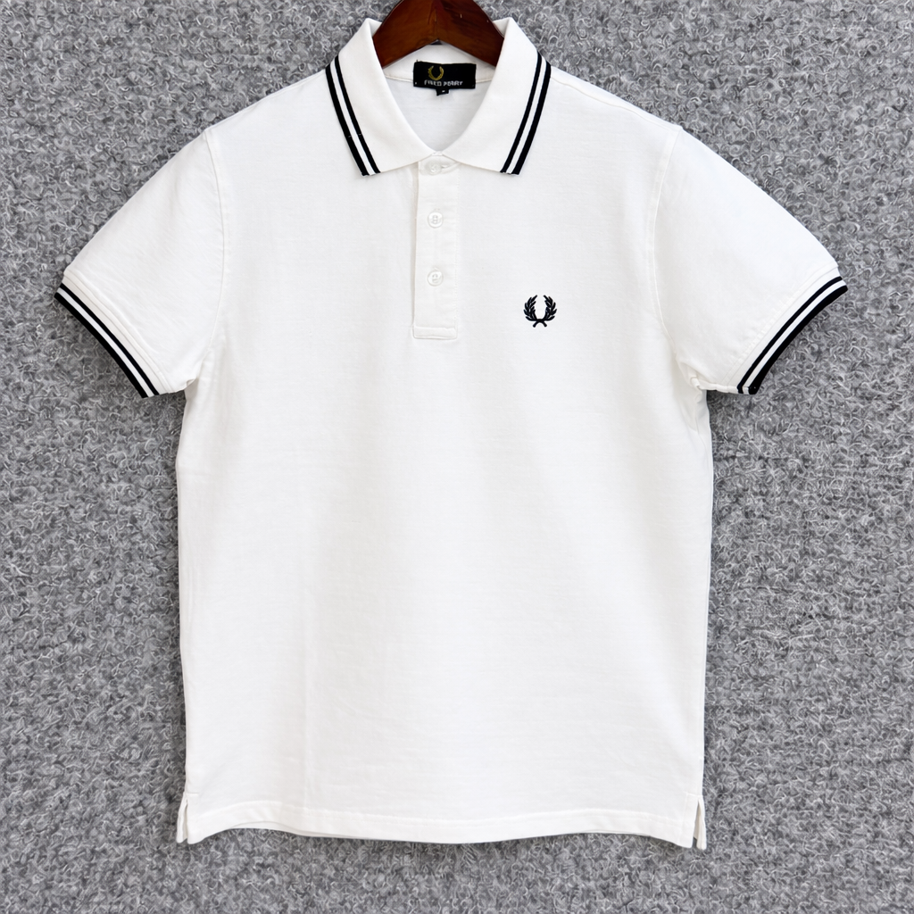 Premium Ultra Heavyweight Polo T-Shirt FPPL White-C92