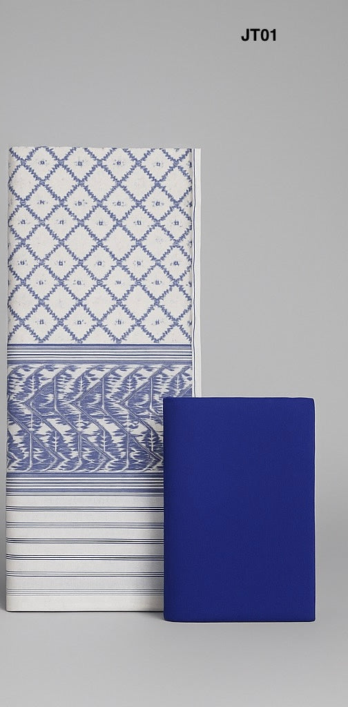 Soft Jamdani Three Piece JT01