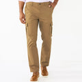 Mens Flexwear Straight Fit Cargo Pants – Brown