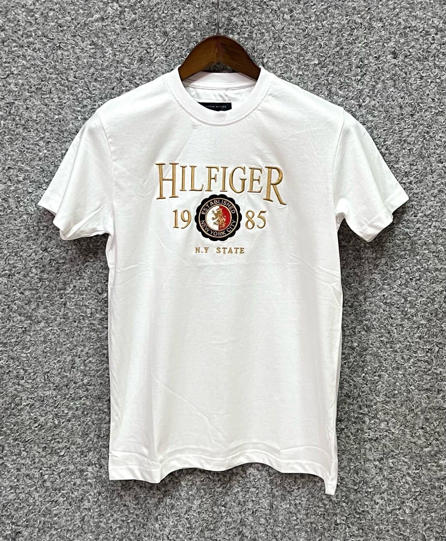 Premium Embroidery Tshirt TMET 1985 White.