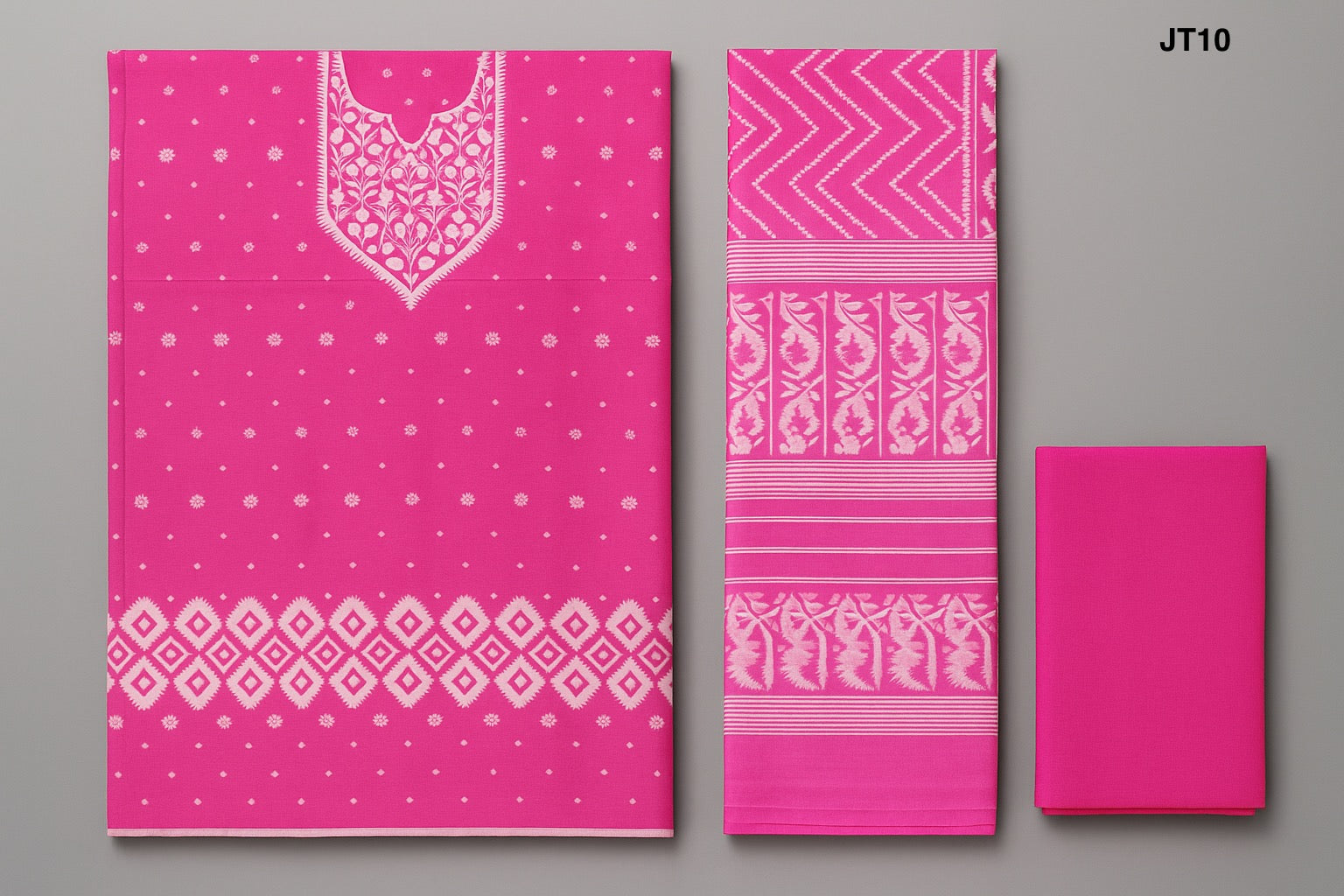 Soft Jamdani Three Piece JT10