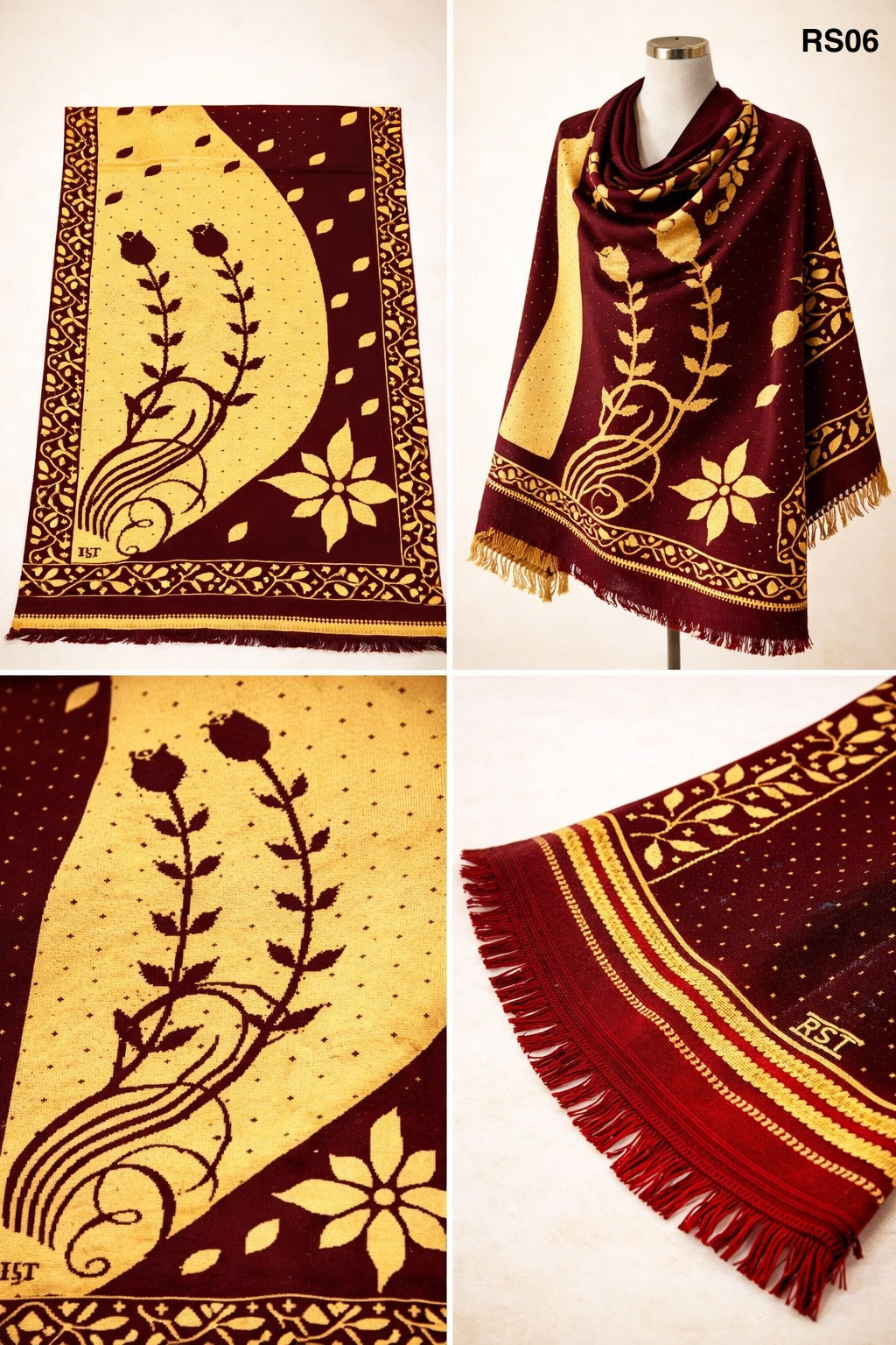 Premium Rose Shawl RS06