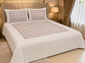 Luxury Rose Geometric Block Bedsheet-BB01