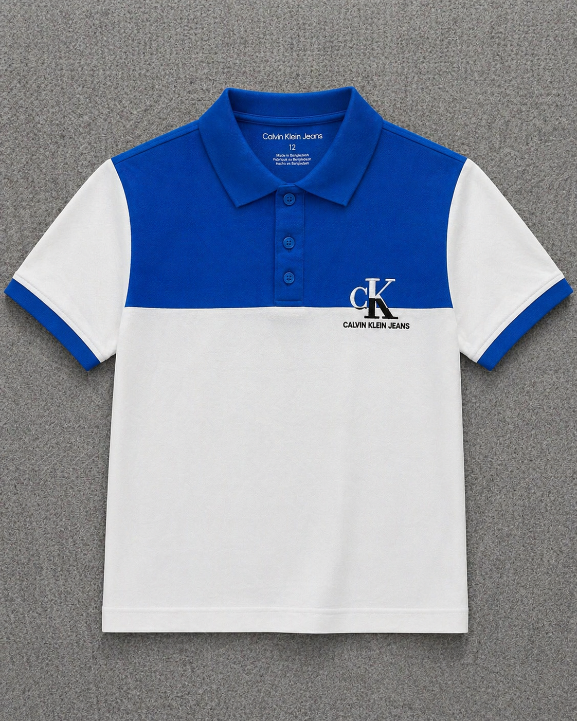 Gatsby Boys Polo T-Shirt White Blue-C211