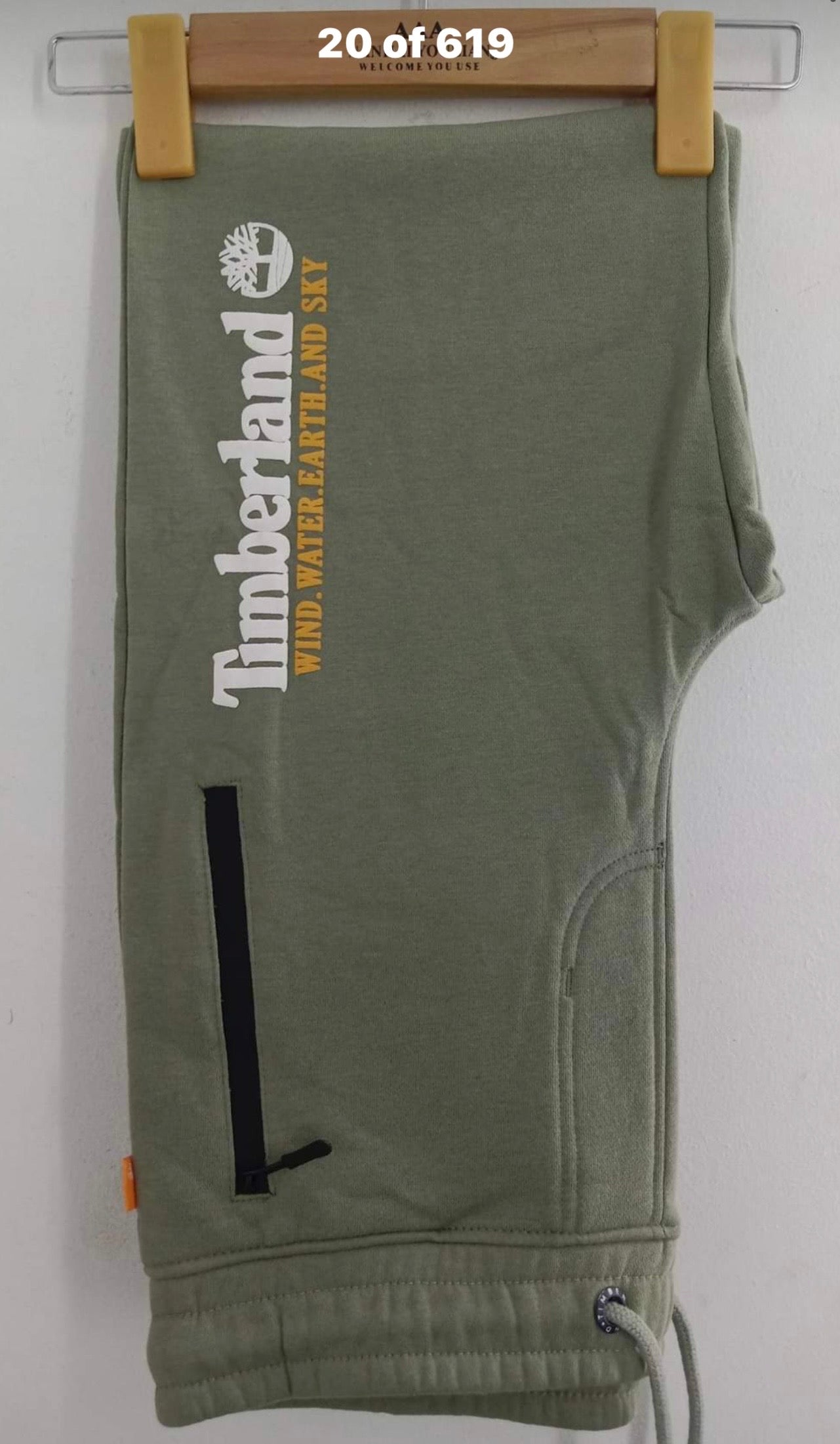 Men's Premium Timberland Logo Jogger Pant Green  996