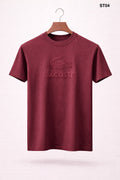 Signature Logo Style T-Shirt – Burgundy ST04