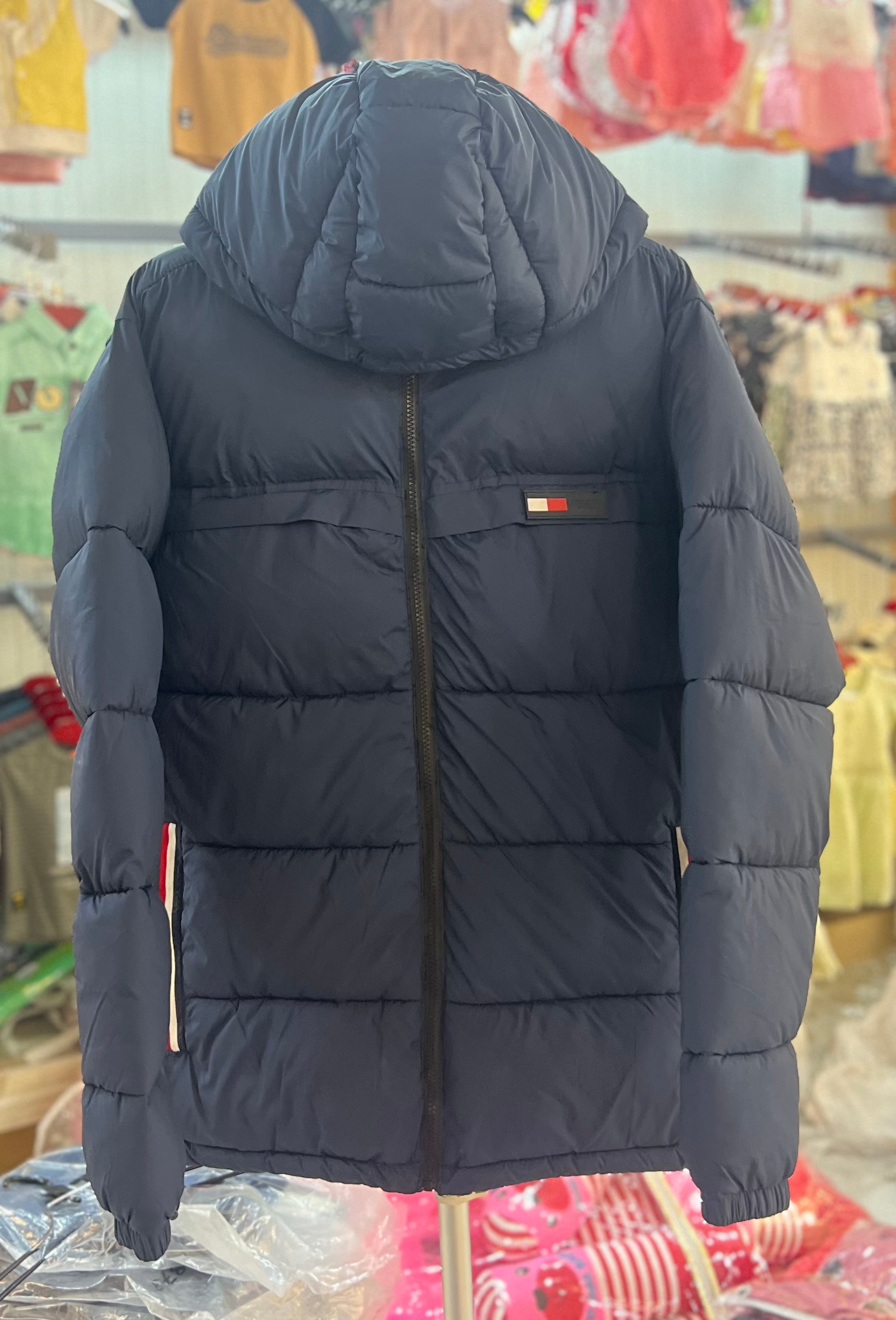 Men’s Hooded Puffer Jacket – Royal Blue Winter Insulated Jacket