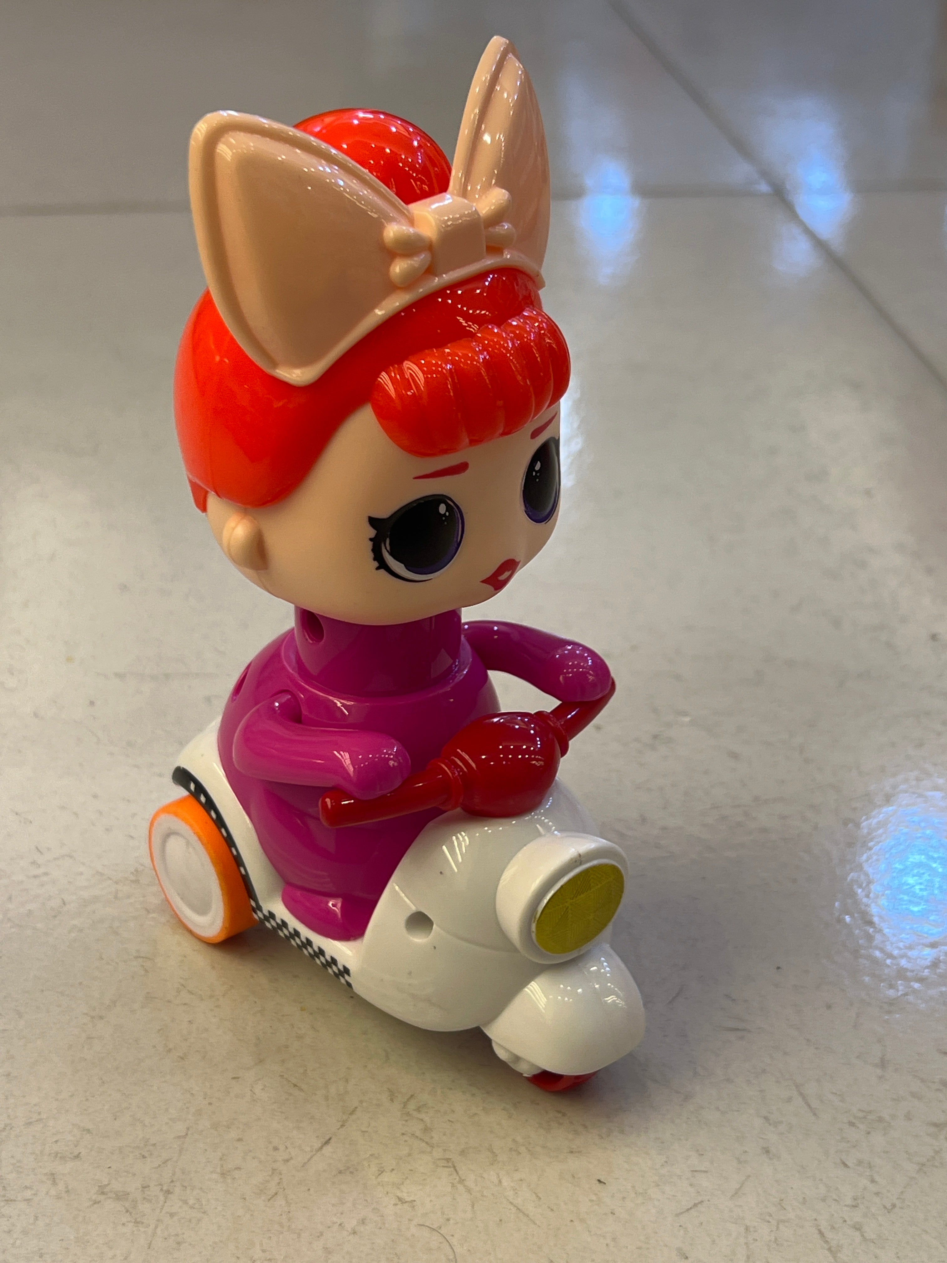 Cute Doll Scooter Ride Toy for Kids