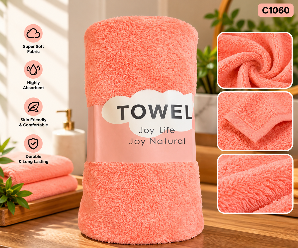 Premium Super Soft Highly Absorbent Bath Towel – C1060