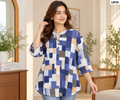 Premium Ladies Printed Three-Quarter Sleeve Tops - LD176