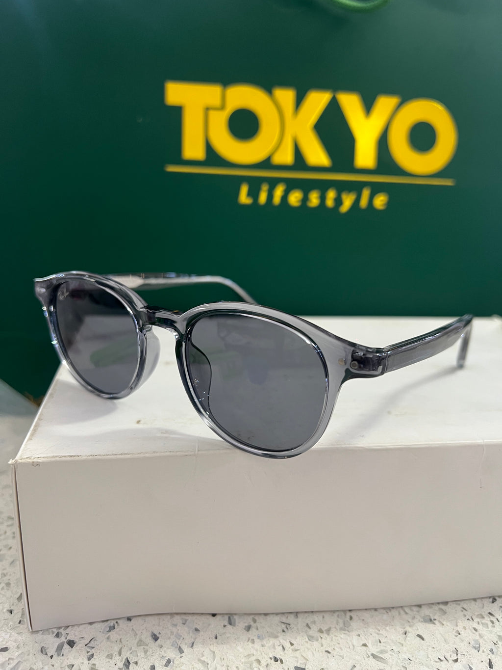 Premium Transparent Smoke Round Sunglasses – SG106