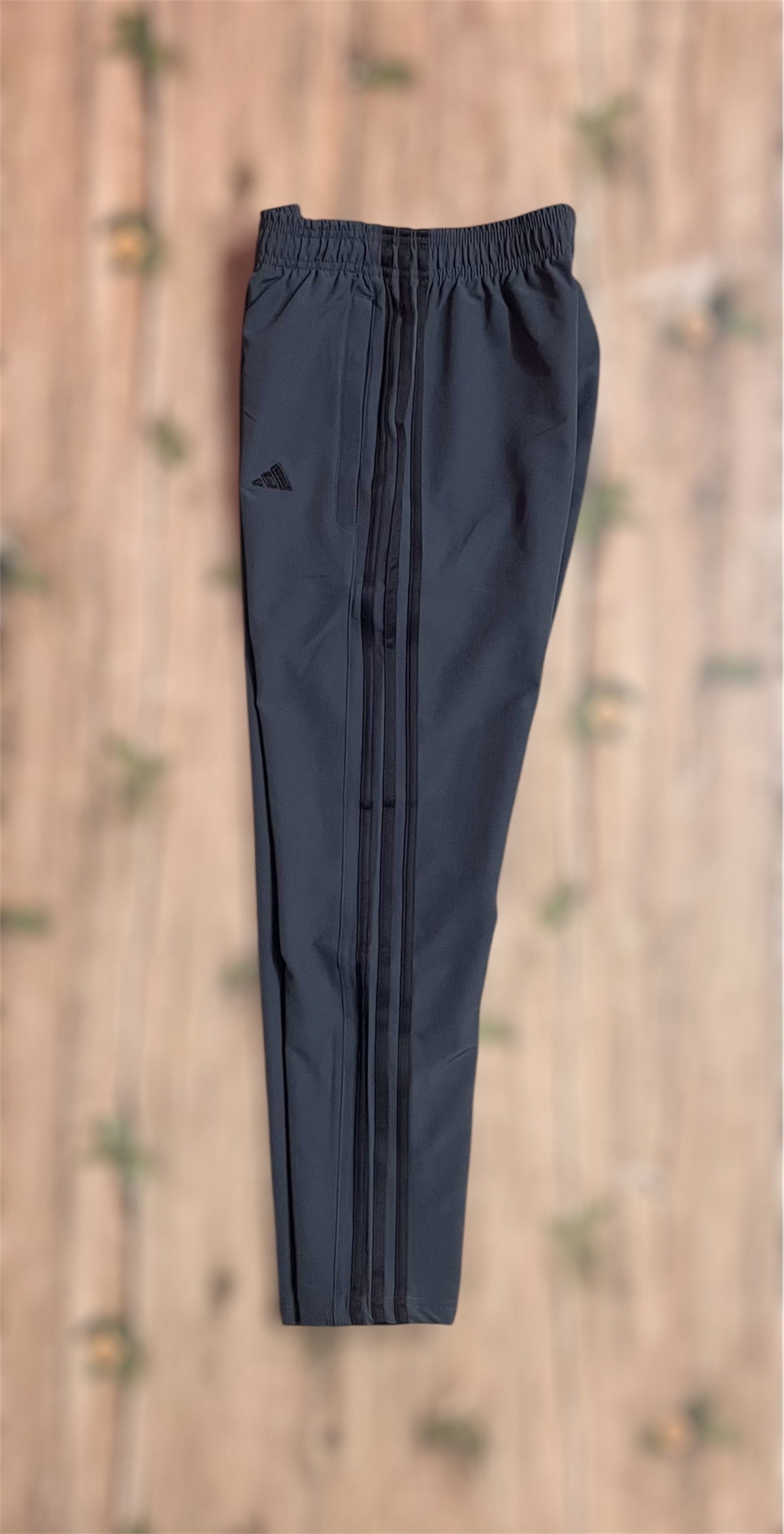 Three Stripe Full Athletic Track Pant Ash Black