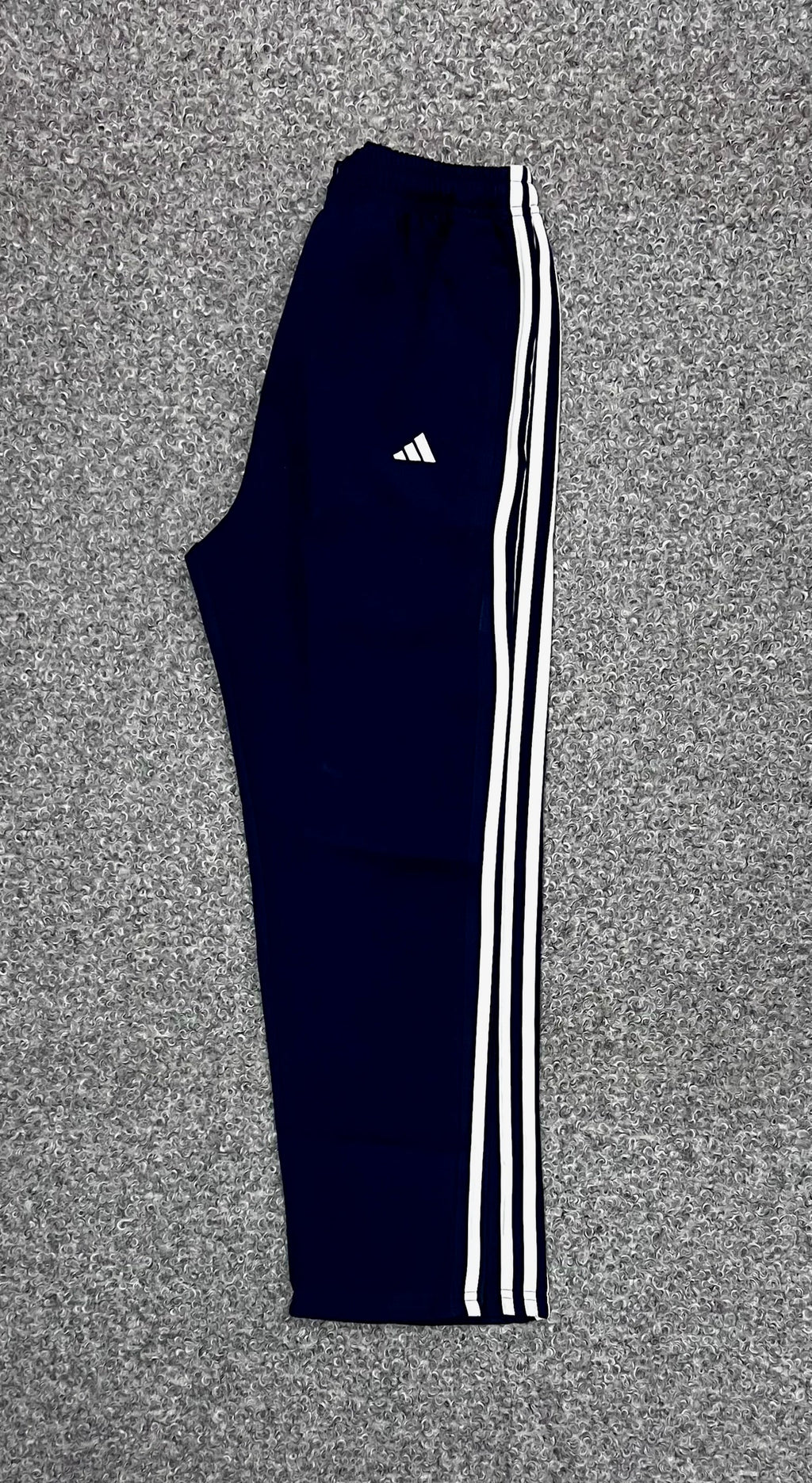 Three Stripe Full Athletic Track Pant Navy white