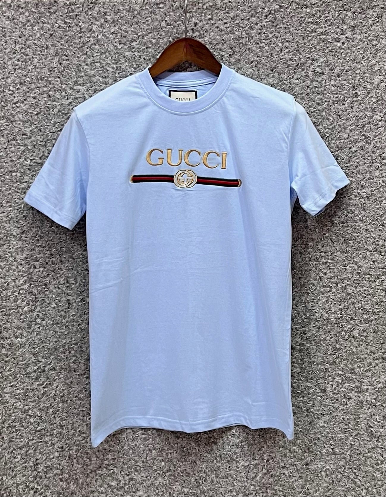 Premium Embroidery Tshirt GCCT Sky .