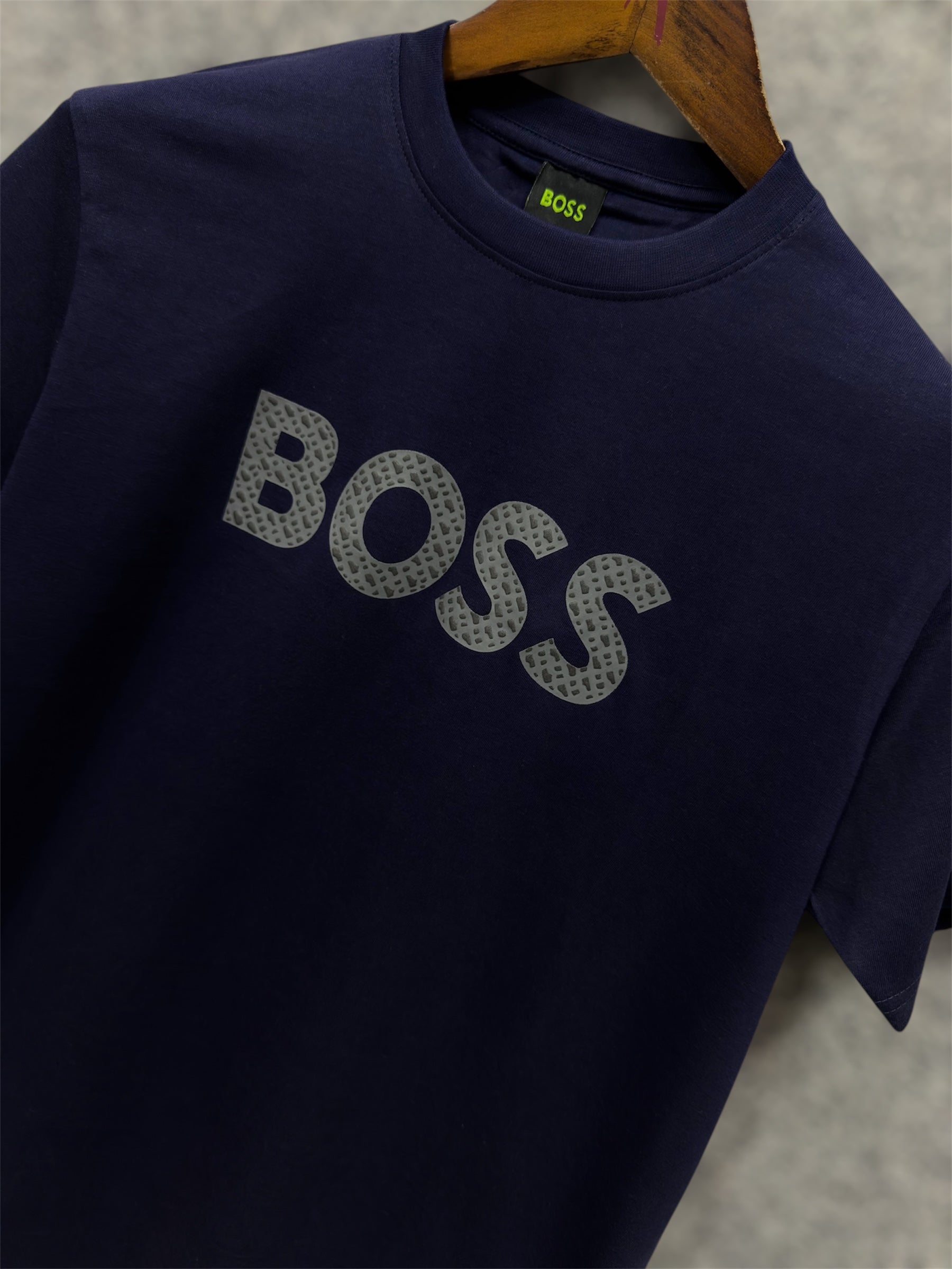 Premium Stone Print Tshirt HBSPT Navy .