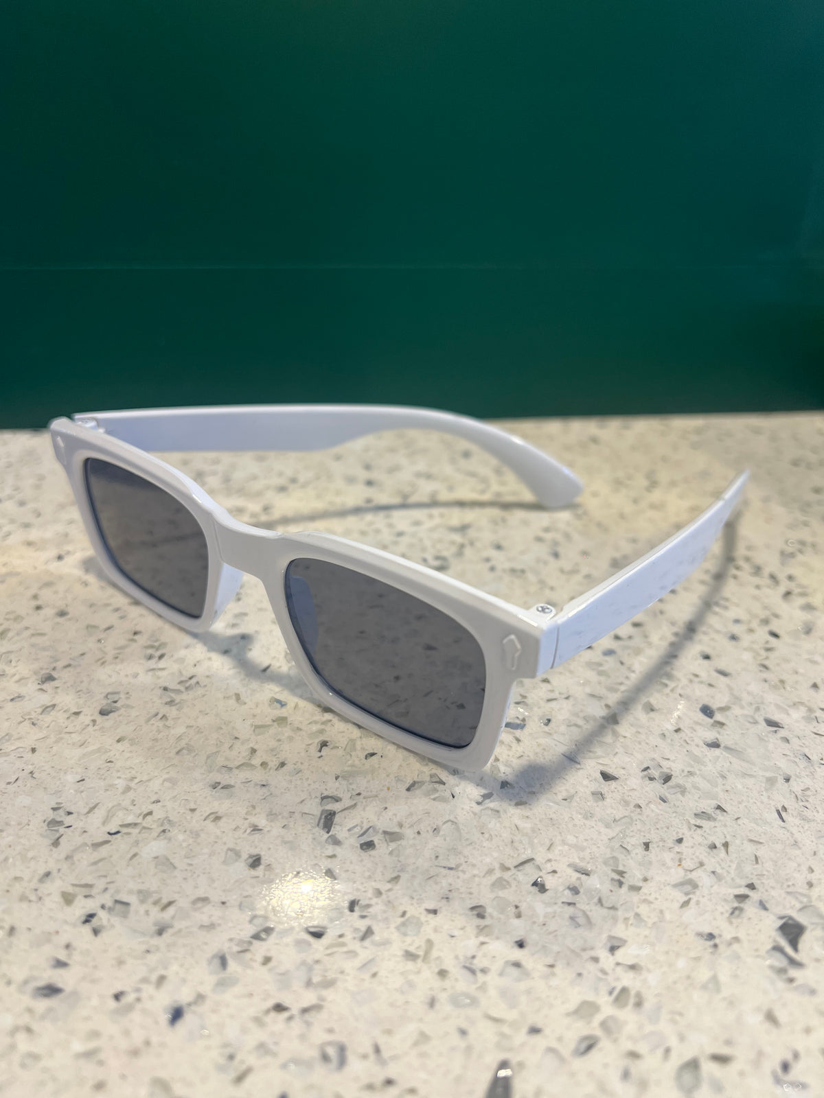 Premium Kids White Square Sunglasses – SG75