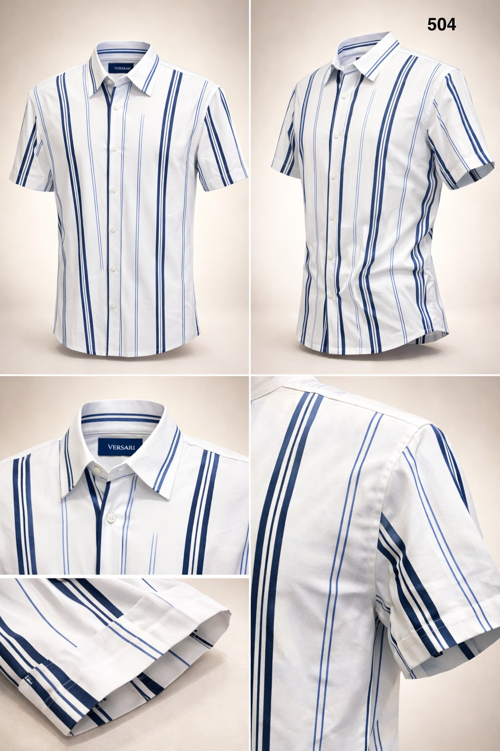 Classic Hawaiian Stripe Shirt HPS 504