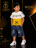 Boys’ Premium Graphic T-Shirt & Shorts Set – BO103