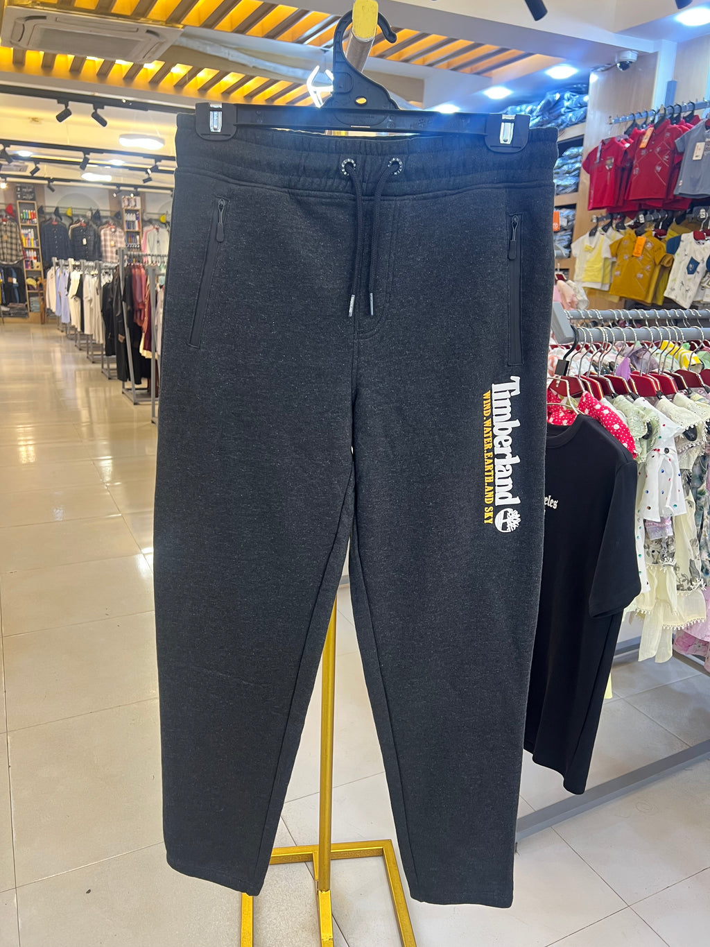Premium Terry Jogger Pants Heather Charcoal-TP21