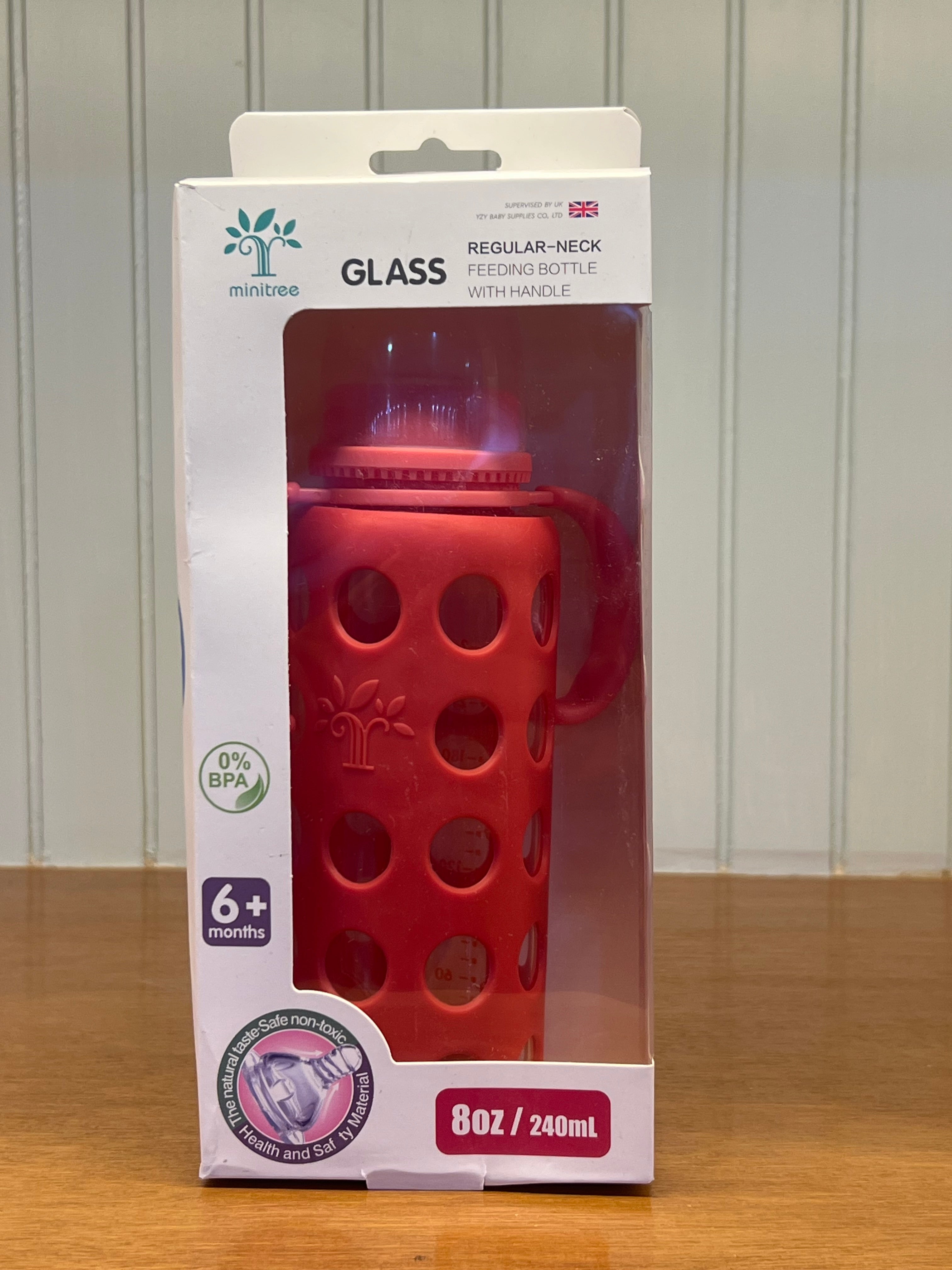 Glass Feeding Bottle 8oz/240ml-C1001
