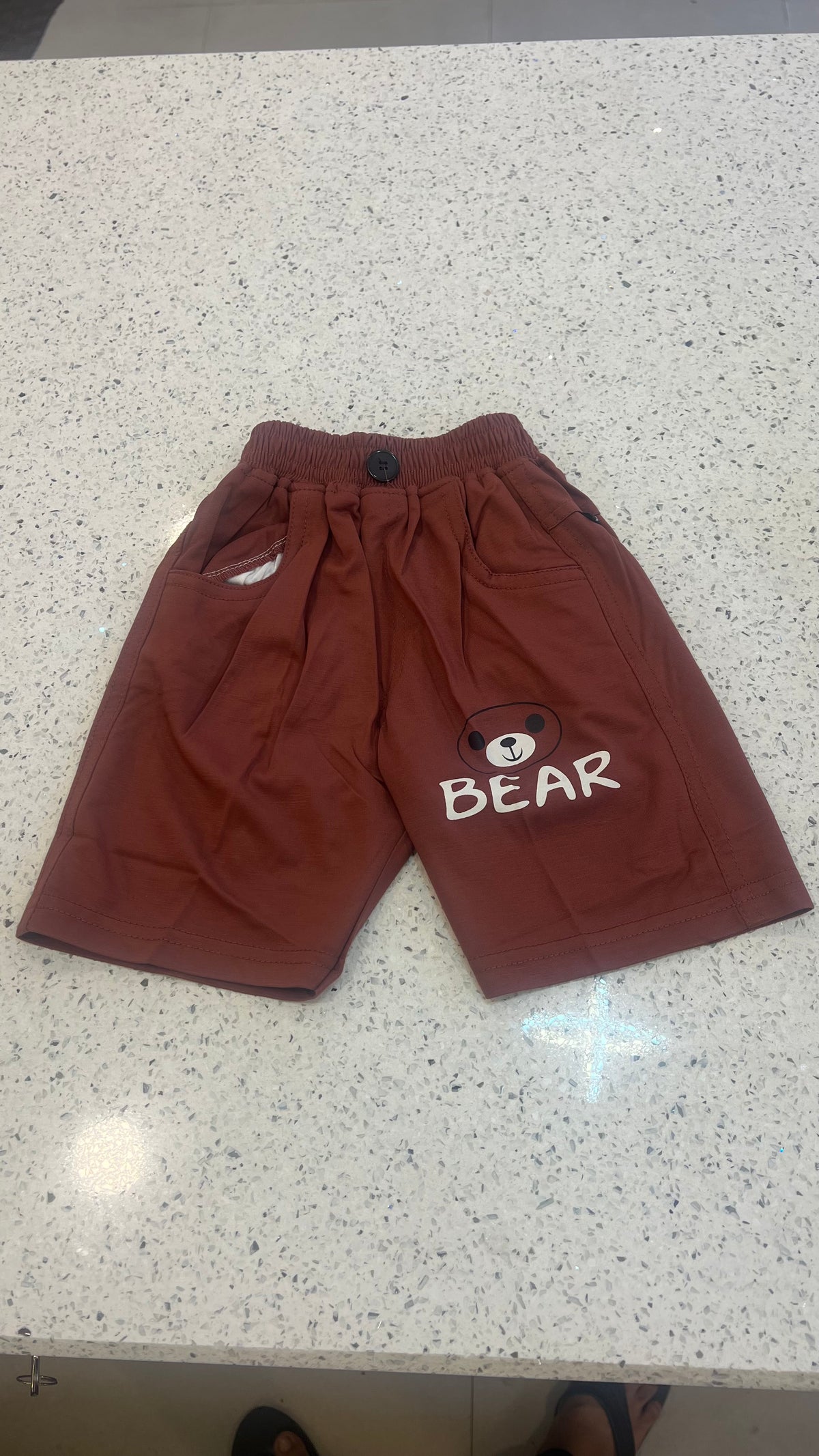 Premium Boys Bear Print T-Shirt & Shorts Set-BO280