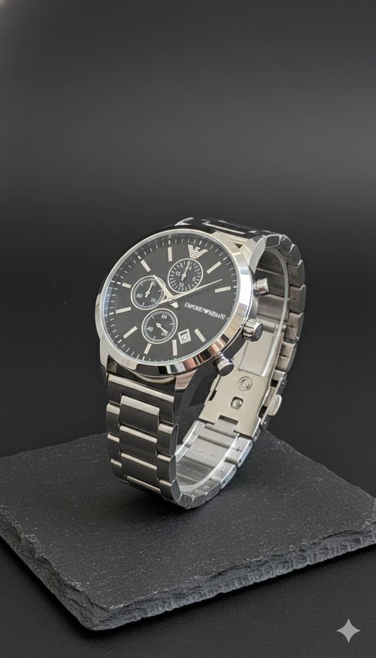 Emporio Armani Nero Lumina Chronograph  589