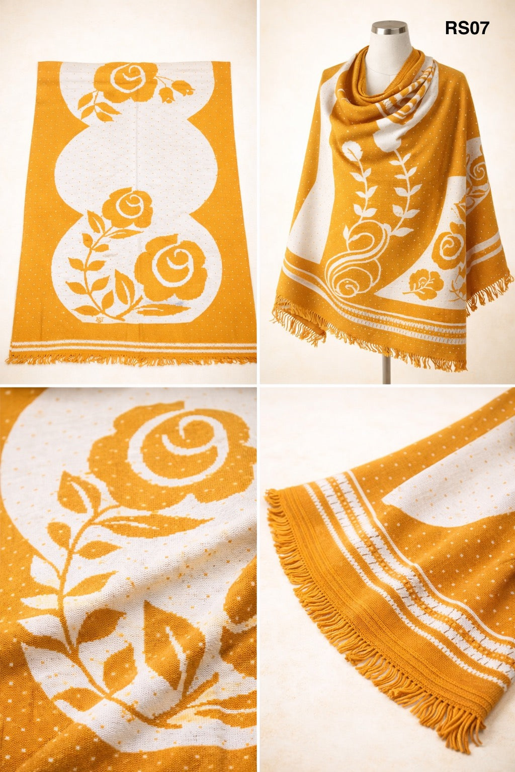 Premium Rose Shawl RS07