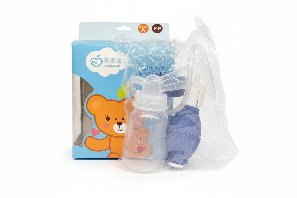 Apple Bear Manual Breast Pump with Bottle