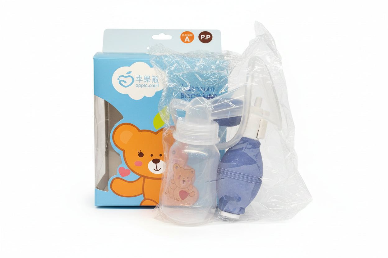 Apple Bear Manual Breast Pump with Bottle