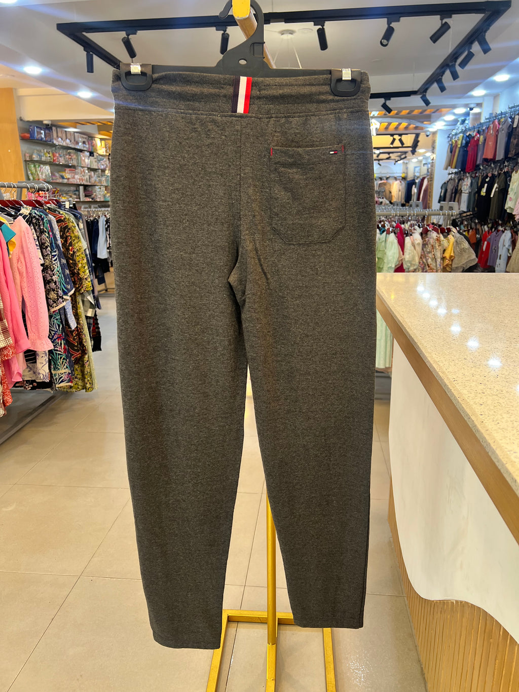 Men's Premium Embroidered Fleece Jogger Pants Charcoal 111 (TP06)