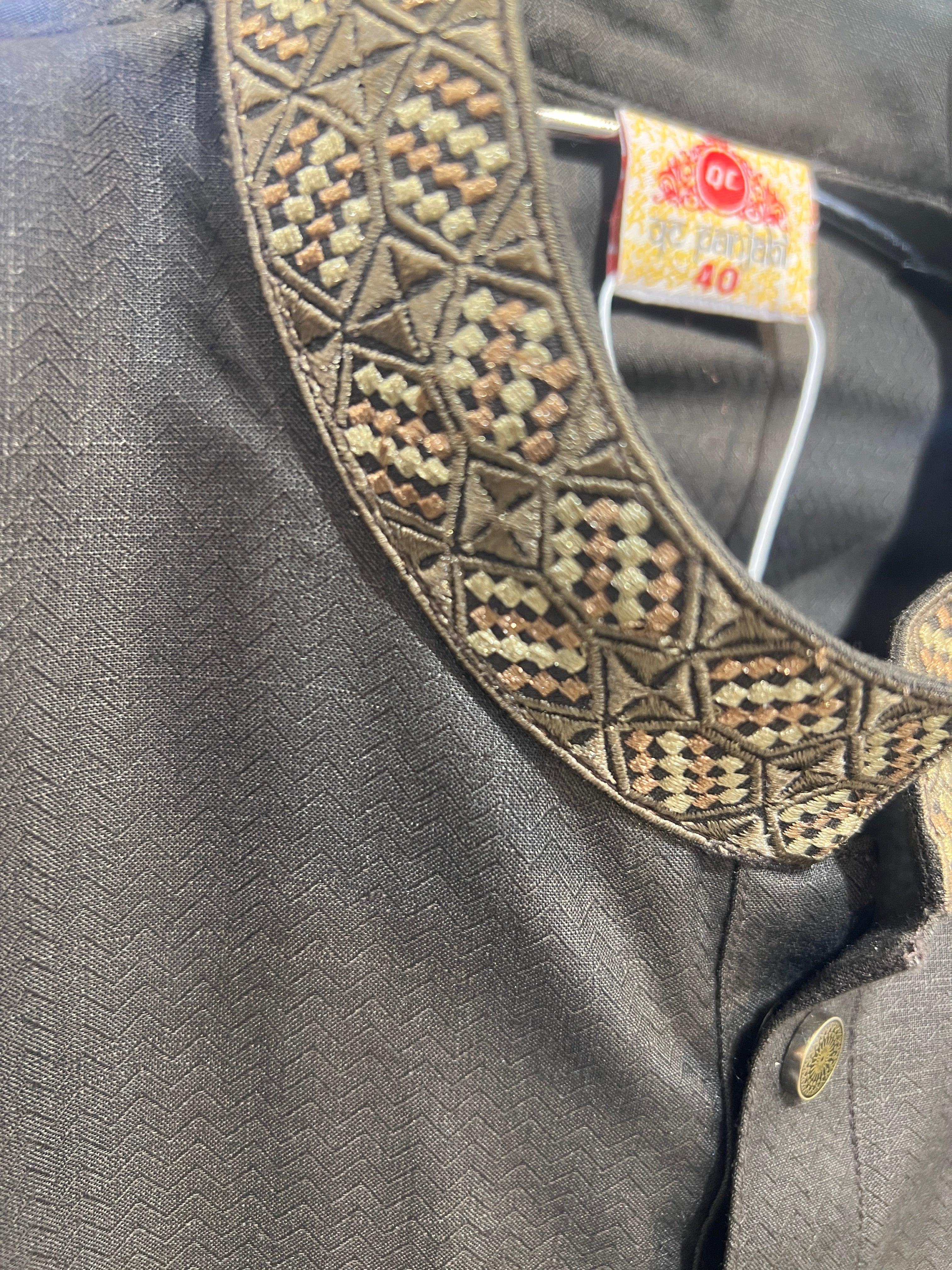 Premium Luxury Embroidered Panjabi with Embroidered Cuffs 469