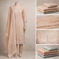 Floral Embroidered Sequin Dress C178 peach