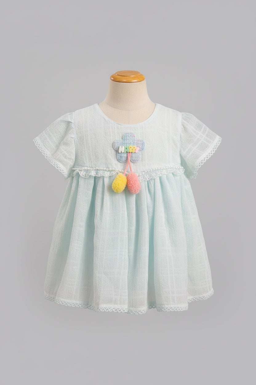 Baby Girls Chiffon Dress Set with Bloomers 66