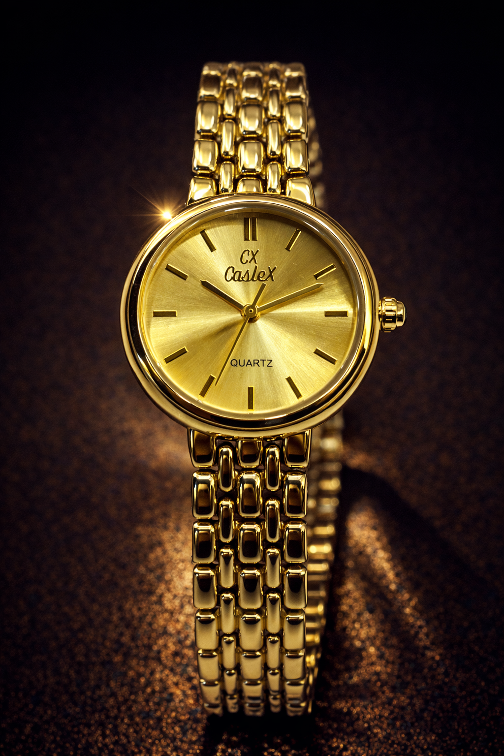 CX60 Caslex Chain Bracelet Ladies Watch