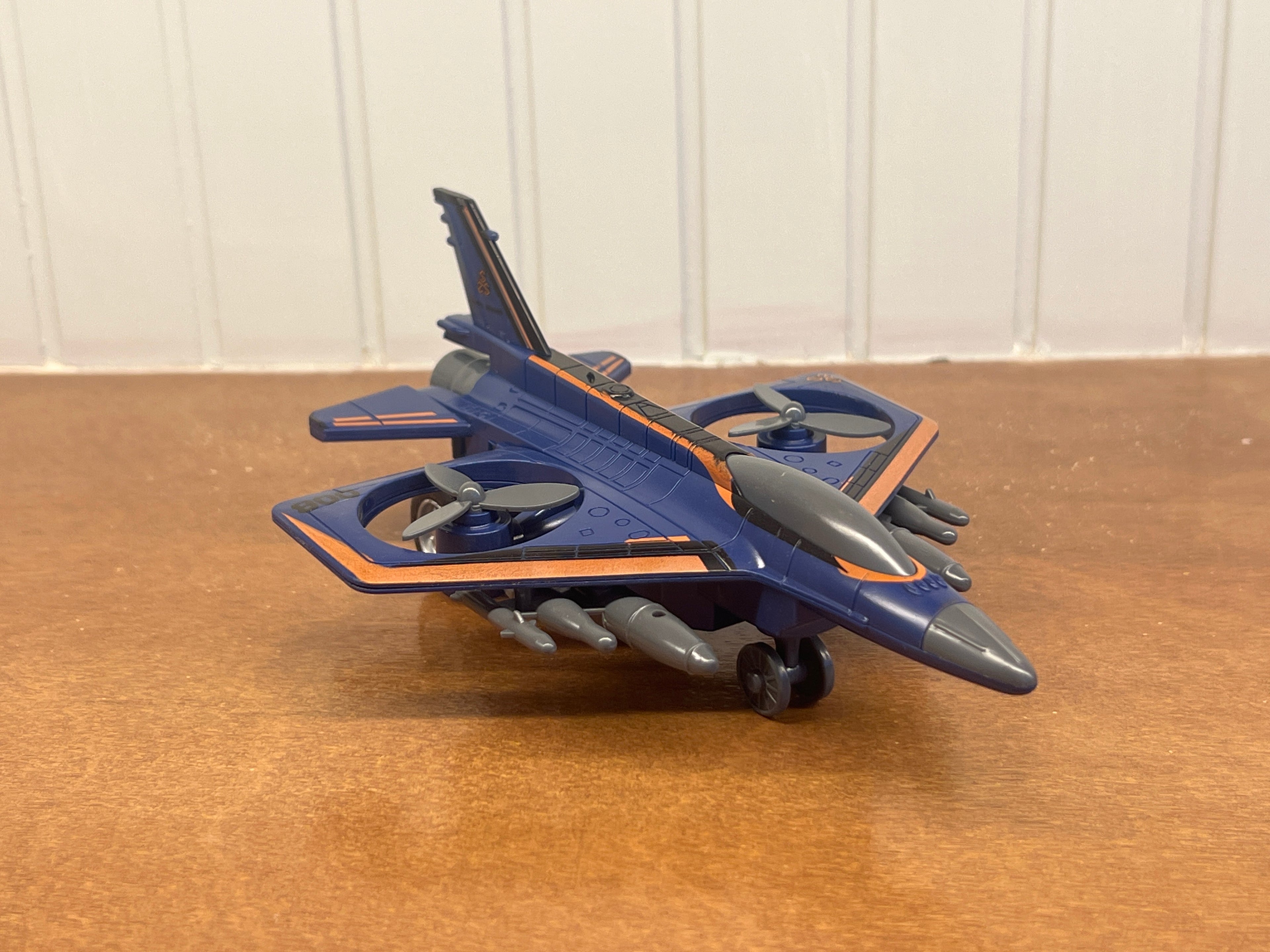 Kids Military Hover Jet Toy Plane – Dual Propeller Fighter Aircraft