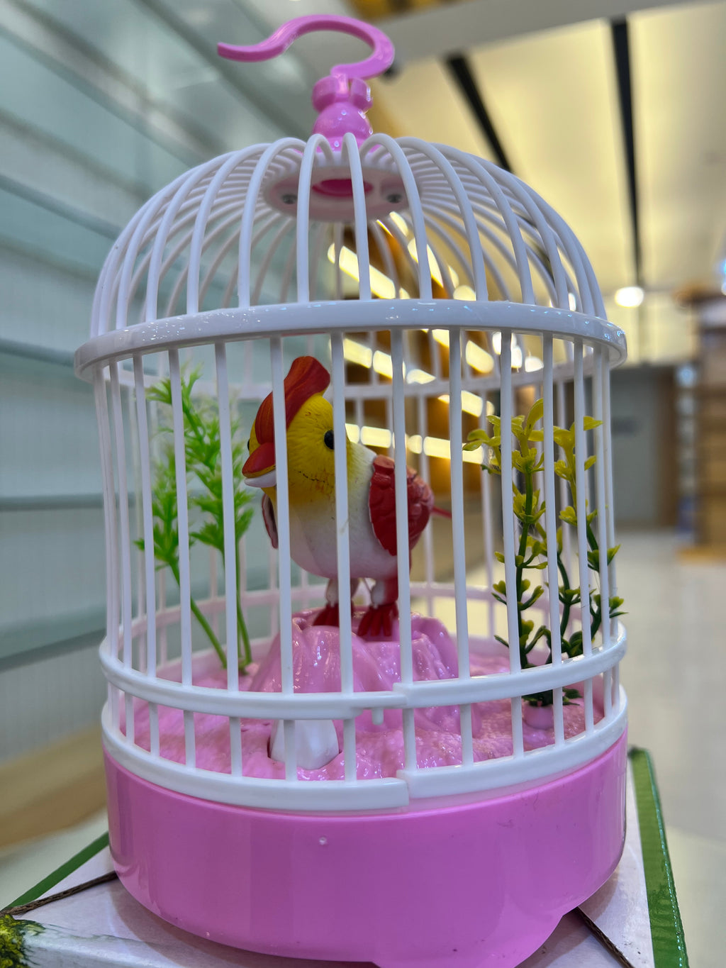 Rechargeable Beautiful Bird in Cage – Moving & Singing Toy