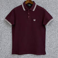 Premium Ultra Heavyweight PoloT-Shirt FPPL Maroon-C91